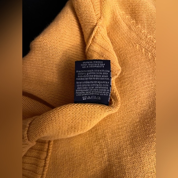 Women’s Faded Glory cufffed sleeve mustard color cardigan in size large. - Picture 3 of 9